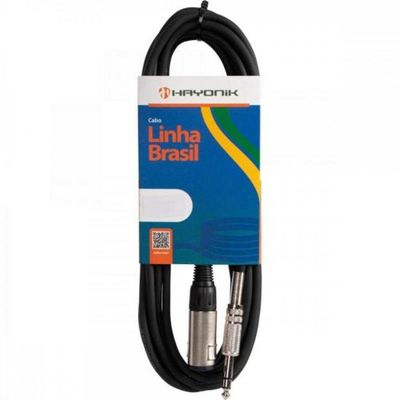 Cabo Extensor P10 (F) X P10 (M) Estéreo 7Mts Linha Brasil Ha