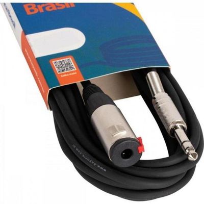 Cabo Extensor P10 (F) X P10 (M) Estéreo 7Mts Linha Brasil Ha