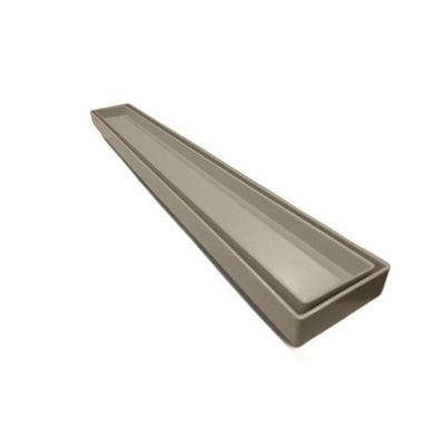Kit 2 Ralo Oculto Linear Embutir 5x50 P/ Porcelanato Bege