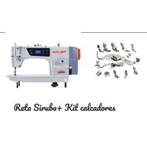 Reta Industrial Completa Siruba 220v + 18 Calcadores