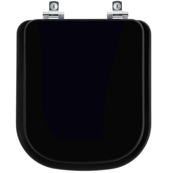 Assento Sanitário Com Fechamento Lento Piano ébano (preto) Para Vaso Deca