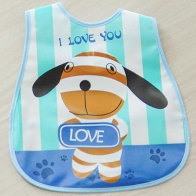 Babador Encanto Para Bebê 45x28cm Cachorrinho Azul