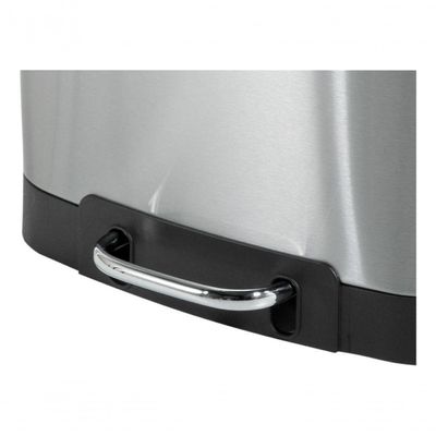 Lixeira Retangular 12 Litros Inox Cinza Vonder