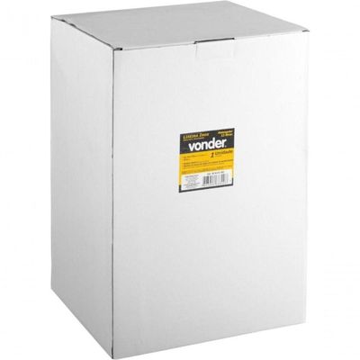 Lixeira Retangular 12 Litros Inox Cinza Vonder