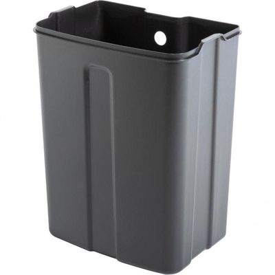 Lixeira Retangular 12 Litros Inox Cinza Vonder