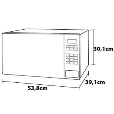 Forno de Micro-ondas Brastemp BMS46AR Alta Capacidade com 18 Receitas Pré-Programadas 32L - Prata Prata / 110
