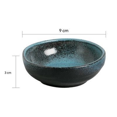 Conjunto de Ramequim Porto Brasil Orgânico Night Skye com 6 Peças 70 ml - Azul