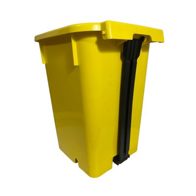 Coletor Lixeira De Pedal 15 Lt Bralimpia Amarelo