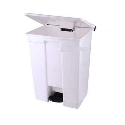 Coletor Lixeira De Pedal 60 Lt Bralimpia Branca