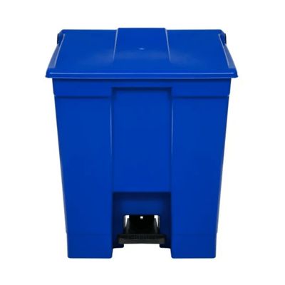 Coletor Lixeira De Pedal 30 Lt Bralimpia Azul