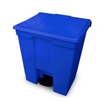 Coletor Lixeira De Pedal 30 Lt Bralimpia Azul