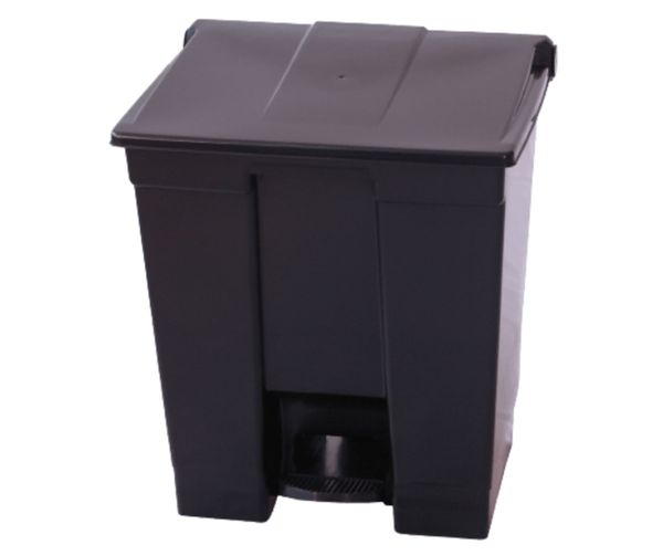 Coletor Lixeira De Pedal 30 Lt Bralimpia Preto