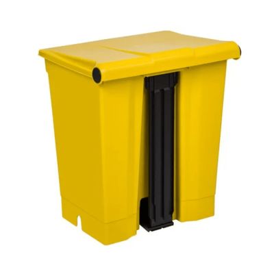 Coletor Lixeira De Pedal 30 Lt Bralimpia Amarela