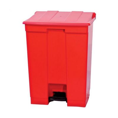 Coletor Lixeira De Pedal 60 Lt Bralimpia Vermelha
