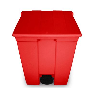 Coletor Lixeira De Pedal 60 Lt Bralimpia Vermelha