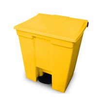 Coletor Lixeira De Pedal 30 Lt Bralimpia Amarela