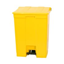 Coletor Lixeira De Pedal 30 Lt Bralimpia Amarela