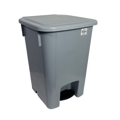 Coletor Lixeira De Pedal 15 Lt Bralimpia Cinza