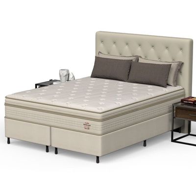 Conjunto Box Queen Mola Ensacada Prodormir Comfort Bambu