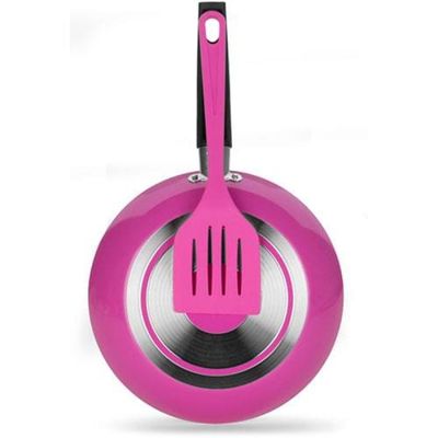 Frigideira Color Pop Multiflon com Espátula Rosa - 22cm
