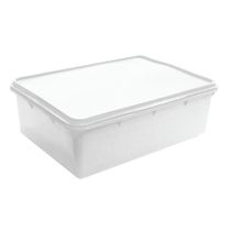 Kit 3 Caixas Herméticas Plásticas Empilháveis 6,5l Branco