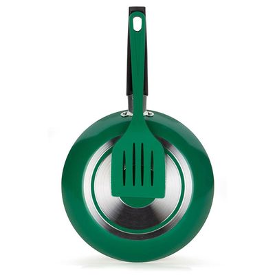 Frigideira Color Pop Multiflon com Espátula Verde - 20cm