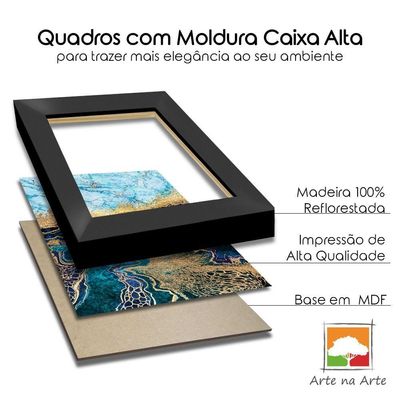 Quadro Decorativo Textura Cx Alta Leoa Cores 1 Pç 40x60