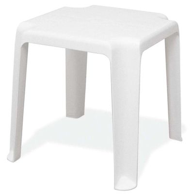 Mesa Plastica Monobloco De Apoio Pituba Branca Tramontina