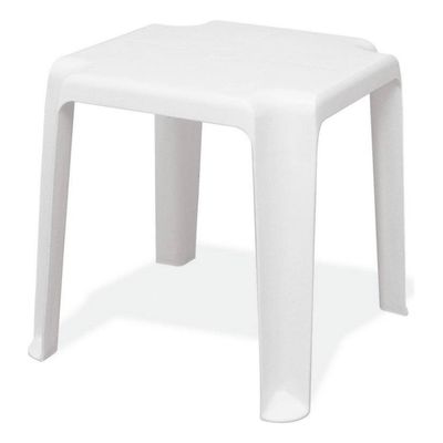 Mesa Plastica Monobloco De Apoio Pituba Branca Tramontina