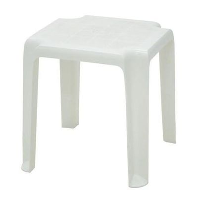 Mesa Plastica Monobloco De Apoio Pituba Branca Tramontina