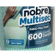 Pano De Limpeza Multiuso Nobre 600 Panos Rolo 240 Mt Verde