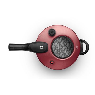 Panela De Pressão Antiaderente Com Visor 4.5 L Mta Cereja