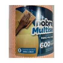 Pano De Limpeza Multiuso Nobre 600 Panos Rolo 240 Mt Laranja
