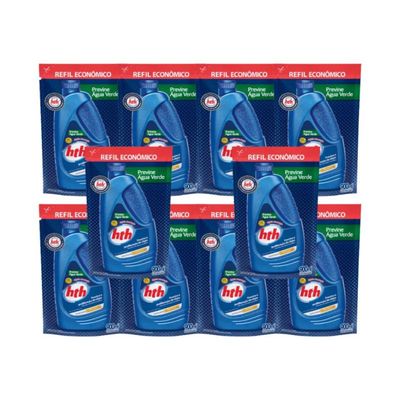 Kit 10 HTH Algicida Manutenção Previne Água Verde 900ml