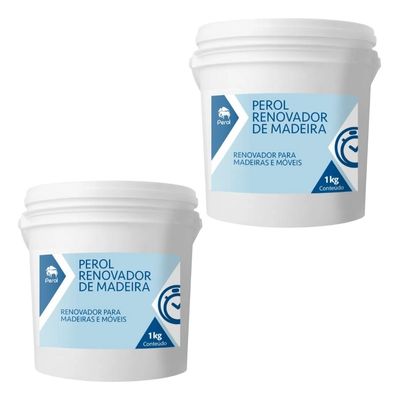 Kit 02 Und Renovador Madeira 1kg Perol