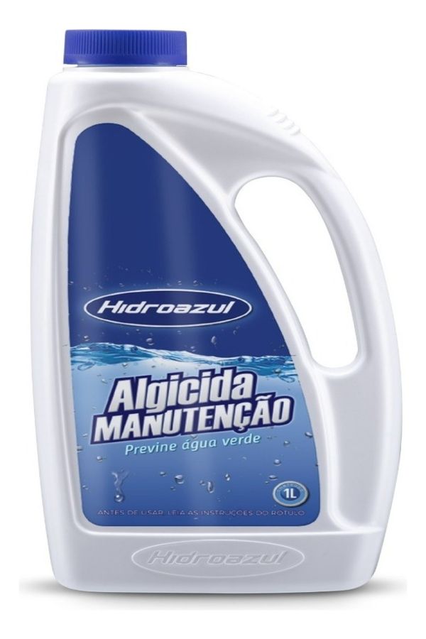 Algicida Manutenção Hidroazul 1l Evita Água Verde De Piscina