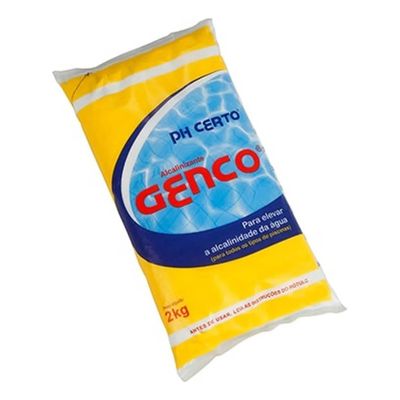 Kit 10 Ph Certo Genco Elevador De Alcalinidade Piscinas 2kg