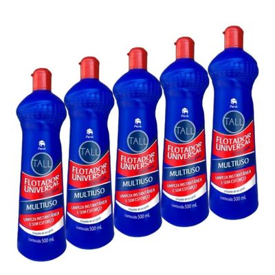 Kit 05 Und Flotador Limpador Multiuso Perol Tall 500 Ml
