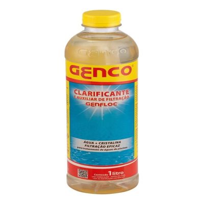 Kit 2 Clarificante E Auxiliar De Filtração Genfloc 1 L Genco