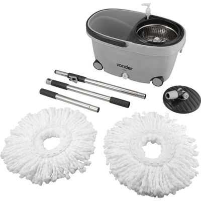 Mop Giratorio C/ Cesto Inox Vonder