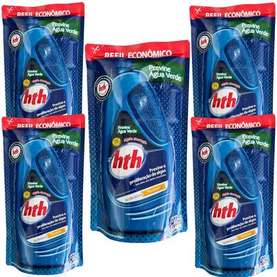 Kit Previne Água Verde Algicida Manutenção 5 Refis 900ml Hth