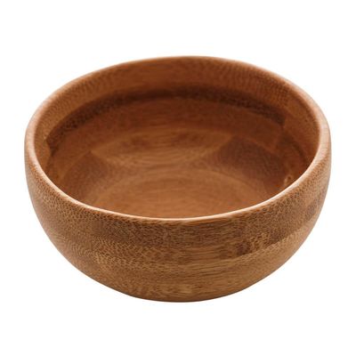 Kit 60 Molheiras de Bambu Lyor Cumbuca Redonda 8x4cm Petisqueira Pequena
