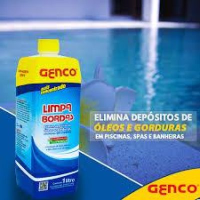 Kit C/3 - Limpa Bordas Piscinas Desengordurante Genco 1 Lt