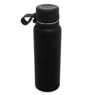 Garrafa Térmica de Aço Inox Lyor Explorer Preta – 650ml Preto
