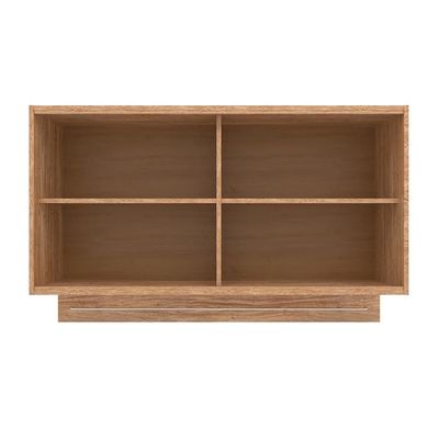 Armário Aéreo Bartira Amazonita com 2 Portas de Vidro, 2 Prateleiras e 120cm de largura - Damasco