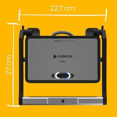 Grill Elétrico Cadence Click Inox 220V