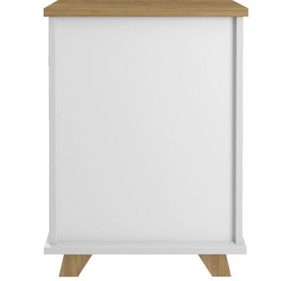 Gaveteiro Para Escritório Home Office 2 Gavetas Diem A02 Olmo Branco - Lyam Decor