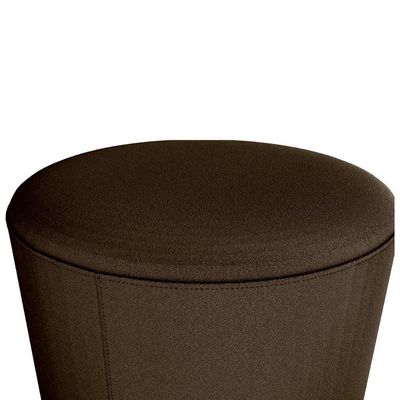 Puff Banqueta Redondo Luxo Copenhage Matrix Veludo Marrom