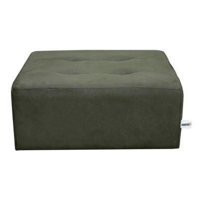 Puff Decorativo Quadrado Para Descanço Nero Matrix Suede Cinza