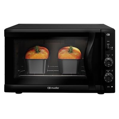 Forno Elétrico De Bancada Mueller 50L E Vidro Duplo 110V